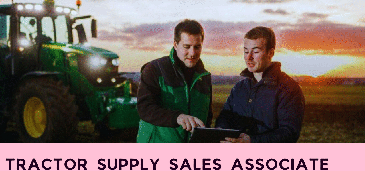 Tractor Supply Sales Associate Job Description